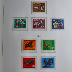 Collection timbres d'Allemagne Fédérale 1949-1989 neufs et oblitérés en album lux. Collection timbres d'Allemagne Fédérale 1949-1989 neufs et oblitérés en album lux.