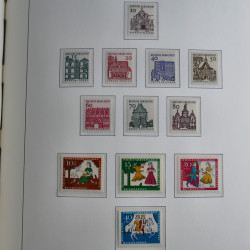 Collection timbres d'Allemagne Fédérale 1949-1989 neufs et oblitérés en album lux. Collection timbres d'Allemagne Fédérale 1949-1989 neufs et oblitérés en album lux.