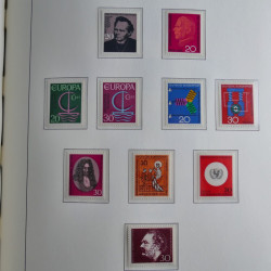 Collection timbres d'Allemagne Fédérale 1949-1989 neufs et oblitérés en album lux. Collection timbres d'Allemagne Fédérale 1949-1989 neufs et oblitérés en album lux.