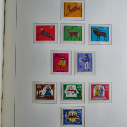 Collection timbres d'Allemagne Fédérale 1949-1989 neufs et oblitérés en album lux. Collection timbres d'Allemagne Fédérale 1949-1989 neufs et oblitérés en album lux.