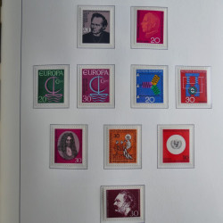 Collection timbres d'Allemagne Fédérale 1949-1989 neufs et oblitérés en album lux. Collection timbres d'Allemagne Fédérale 1949-1989 neufs et oblitérés en album lux.