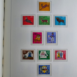 Collection timbres d'Allemagne Fédérale 1949-1989 neufs et oblitérés en album lux. Collection timbres d'Allemagne Fédérale 1949-1989 neufs et oblitérés en album lux.