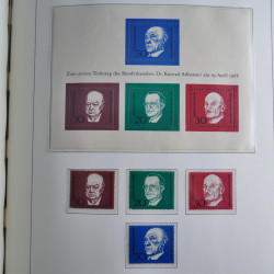 Collection timbres d'Allemagne Fédérale 1949-1989 neufs et oblitérés en album lux. Collection timbres d'Allemagne Fédérale 1949-1989 neufs et oblitérés en album lux.