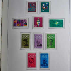 Collection timbres d'Allemagne Fédérale 1949-1989 neufs et oblitérés en album lux. Collection timbres d'Allemagne Fédérale 1949-1989 neufs et oblitérés en album lux.