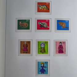Collection timbres d'Allemagne Fédérale 1949-1989 neufs et oblitérés en album lux. Collection timbres d'Allemagne Fédérale 1949-1989 neufs et oblitérés en album lux.