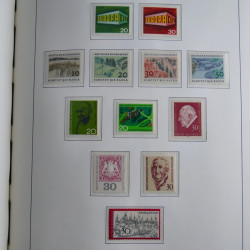 Collection timbres d'Allemagne Fédérale 1949-1989 neufs et oblitérés en album lux. Collection timbres d'Allemagne Fédérale 1949-1989 neufs et oblitérés en album lux.