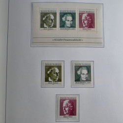 Collection timbres d'Allemagne Fédérale 1949-1989 neufs et oblitérés en album lux. Collection timbres d'Allemagne Fédérale 1949-1989 neufs et oblitérés en album lux.