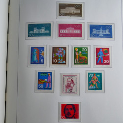 Collection timbres d'Allemagne Fédérale 1949-1989 neufs et oblitérés en album lux. Collection timbres d'Allemagne Fédérale 1949-1989 neufs et oblitérés en album lux.