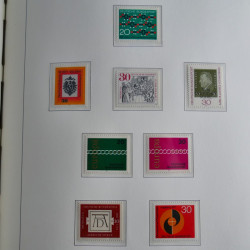 Collection timbres d'Allemagne Fédérale 1949-1989 neufs et oblitérés en album lux. Collection timbres d'Allemagne Fédérale 1949-1989 neufs et oblitérés en album lux.