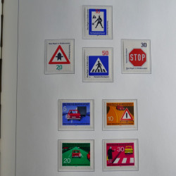 Collection timbres d'Allemagne Fédérale 1949-1989 neufs et oblitérés en album lux. Collection timbres d'Allemagne Fédérale 1949-1989 neufs et oblitérés en album lux.