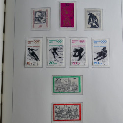Collection timbres d'Allemagne Fédérale 1949-1989 neufs et oblitérés en album lux. Collection timbres d'Allemagne Fédérale 1949-1989 neufs et oblitérés en album lux.
