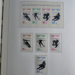 Collection timbres d'Allemagne Fédérale 1949-1989 neufs et oblitérés en album lux. Collection timbres d'Allemagne Fédérale 1949-1989 neufs et oblitérés en album lux.