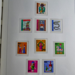 Collection timbres d'Allemagne Fédérale 1949-1989 neufs et oblitérés en album lux. Collection timbres d'Allemagne Fédérale 1949-1989 neufs et oblitérés en album lux.