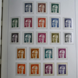 Collection timbres d'Allemagne Fédérale 1949-1989 neufs et oblitérés en album lux. Collection timbres d'Allemagne Fédérale 1949-1989 neufs et oblitérés en album lux.
