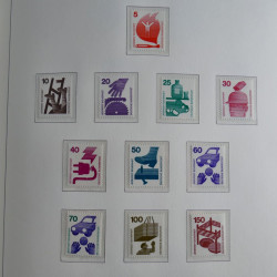 Collection timbres d'Allemagne Fédérale 1949-1989 neufs et oblitérés en album lux. Collection timbres d'Allemagne Fédérale 1949-1989 neufs et oblitérés en album lux.