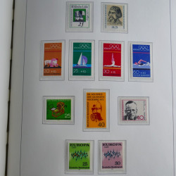Collection timbres d'Allemagne Fédérale 1949-1989 neufs et oblitérés en album lux. Collection timbres d'Allemagne Fédérale 1949-1989 neufs et oblitérés en album lux.