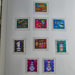 Collection timbres d'Allemagne Fédérale 1949-1989 neufs et oblitérés en album lux. Collection timbres d'Allemagne Fédérale 1949-1989 neufs et oblitérés en album lux.