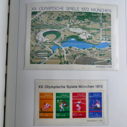 Collection timbres d'Allemagne Fédérale 1949-1989 neufs et oblitérés en album lux. Collection timbres d'Allemagne Fédérale 1949-1989 neufs et oblitérés en album lux.