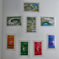 Collection timbres d'Allemagne Fédérale 1949-1989 neufs et oblitérés en album lux. Collection timbres d'Allemagne Fédérale 1949-1989 neufs et oblitérés en album lux.