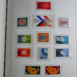 Collection timbres d'Allemagne Fédérale 1949-1989 neufs et oblitérés en album lux. Collection timbres d'Allemagne Fédérale 1949-1989 neufs et oblitérés en album lux.