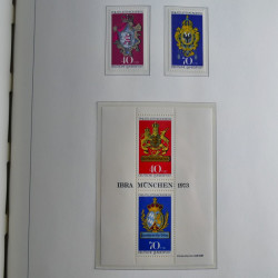 Collection timbres d'Allemagne Fédérale 1949-1989 neufs et oblitérés en album lux. Collection timbres d'Allemagne Fédérale 1949-1989 neufs et oblitérés en album lux.