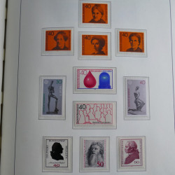 Collection timbres d'Allemagne Fédérale 1949-1989 neufs et oblitérés en album lux. Collection timbres d'Allemagne Fédérale 1949-1989 neufs et oblitérés en album lux.