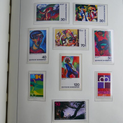 Collection timbres d'Allemagne Fédérale 1949-1989 neufs et oblitérés en album lux. Collection timbres d'Allemagne Fédérale 1949-1989 neufs et oblitérés en album lux.
