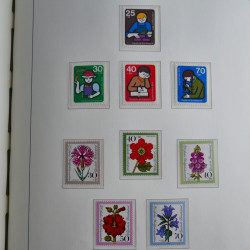 Collection timbres d'Allemagne Fédérale 1949-1989 neufs et oblitérés en album lux. Collection timbres d'Allemagne Fédérale 1949-1989 neufs et oblitérés en album lux.