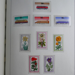 Collection timbres d'Allemagne Fédérale 1949-1989 neufs et oblitérés en album lux. Collection timbres d'Allemagne Fédérale 1949-1989 neufs et oblitérés en album lux.