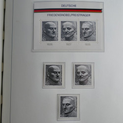 Collection timbres d'Allemagne Fédérale 1949-1989 neufs et oblitérés en album lux. Collection timbres d'Allemagne Fédérale 1949-1989 neufs et oblitérés en album lux.