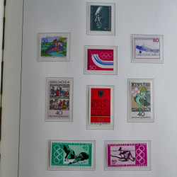 Collection timbres d'Allemagne Fédérale 1949-1989 neufs et oblitérés en album lux. Collection timbres d'Allemagne Fédérale 1949-1989 neufs et oblitérés en album lux.