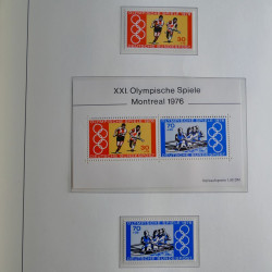 Collection timbres d'Allemagne Fédérale 1949-1989 neufs et oblitérés en album lux. Collection timbres d'Allemagne Fédérale 1949-1989 neufs et oblitérés en album lux.