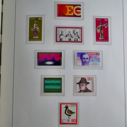 Collection timbres d'Allemagne Fédérale 1949-1989 neufs et oblitérés en album lux. Collection timbres d'Allemagne Fédérale 1949-1989 neufs et oblitérés en album lux.