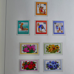 Collection timbres d'Allemagne Fédérale 1949-1989 neufs et oblitérés en album lux. Collection timbres d'Allemagne Fédérale 1949-1989 neufs et oblitérés en album lux.