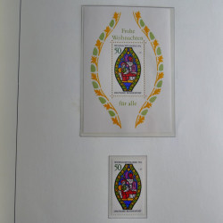 Collection timbres d'Allemagne Fédérale 1949-1989 neufs et oblitérés en album lux. Collection timbres d'Allemagne Fédérale 1949-1989 neufs et oblitérés en album lux.