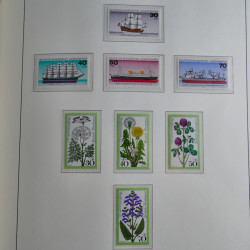 Collection timbres d'Allemagne Fédérale 1949-1989 neufs et oblitérés en album lux. Collection timbres d'Allemagne Fédérale 1949-1989 neufs et oblitérés en album lux.