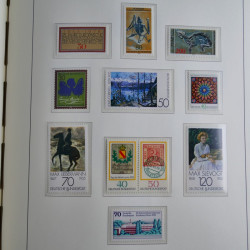 Collection timbres d'Allemagne Fédérale 1949-1989 neufs et oblitérés en album lux. Collection timbres d'Allemagne Fédérale 1949-1989 neufs et oblitérés en album lux.