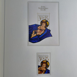 Collection timbres d'Allemagne Fédérale 1949-1989 neufs et oblitérés en album lux. Collection timbres d'Allemagne Fédérale 1949-1989 neufs et oblitérés en album lux.