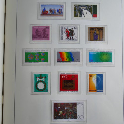 Collection timbres d'Allemagne Fédérale 1949-1989 neufs et oblitérés en album lux. Collection timbres d'Allemagne Fédérale 1949-1989 neufs et oblitérés en album lux.