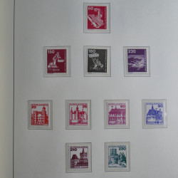 Collection timbres d'Allemagne Fédérale 1949-1989 neufs et oblitérés en album lux. Collection timbres d'Allemagne Fédérale 1949-1989 neufs et oblitérés en album lux.