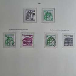 Collection timbres d'Allemagne Fédérale 1949-1989 neufs et oblitérés en album lux. Collection timbres d'Allemagne Fédérale 1949-1989 neufs et oblitérés en album lux.