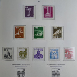 Collection timbres d'Allemagne Fédérale 1949-1989 neufs et oblitérés en album lux. Collection timbres d'Allemagne Fédérale 1949-1989 neufs et oblitérés en album lux.