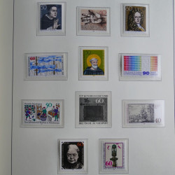 Collection timbres d'Allemagne Fédérale 1949-1989 neufs et oblitérés en album lux. Collection timbres d'Allemagne Fédérale 1949-1989 neufs et oblitérés en album lux.