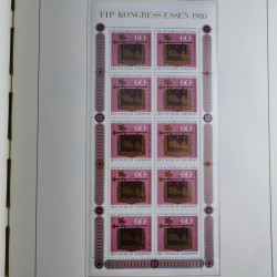 Collection timbres d'Allemagne Fédérale 1949-1989 neufs et oblitérés en album lux. Collection timbres d'Allemagne Fédérale 1949-1989 neufs et oblitérés en album lux.