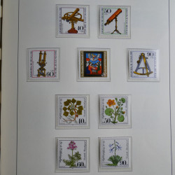 Collection timbres d'Allemagne Fédérale 1949-1989 neufs et oblitérés en album lux. Collection timbres d'Allemagne Fédérale 1949-1989 neufs et oblitérés en album lux.