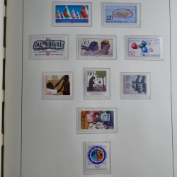 Collection timbres d'Allemagne Fédérale 1949-1989 neufs et oblitérés en album lux. Collection timbres d'Allemagne Fédérale 1949-1989 neufs et oblitérés en album lux.