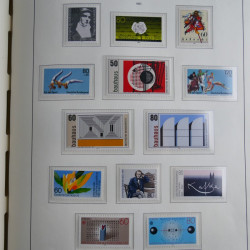 Collection timbres d'Allemagne Fédérale 1949-1989 neufs et oblitérés en album lux. Collection timbres d'Allemagne Fédérale 1949-1989 neufs et oblitérés en album lux.