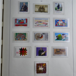 Collection timbres d'Allemagne Fédérale 1949-1989 neufs et oblitérés en album lux. Collection timbres d'Allemagne Fédérale 1949-1989 neufs et oblitérés en album lux.
