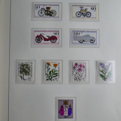 Collection timbres d'Allemagne Fédérale 1949-1989 neufs et oblitérés en album lux. Collection timbres d'Allemagne Fédérale 1949-1989 neufs et oblitérés en album lux.