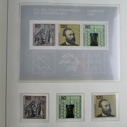 Collection timbres d'Allemagne Fédérale 1949-1989 neufs et oblitérés en album lux. Collection timbres d'Allemagne Fédérale 1949-1989 neufs et oblitérés en album lux.